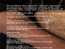 Tablet Screenshot of cheeseculture.com.au